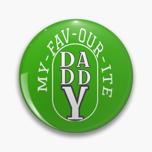 Item preview, My Favourite Daddy Retro Varsity Badge designed and sold by RamjoVerse.