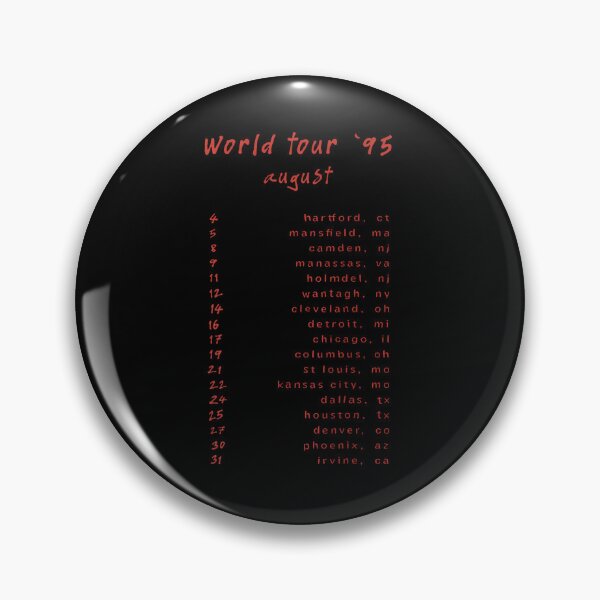 Item preview, 15 '95 World Tour Concert Vintage Band designed and sold by DetujackalShop.
