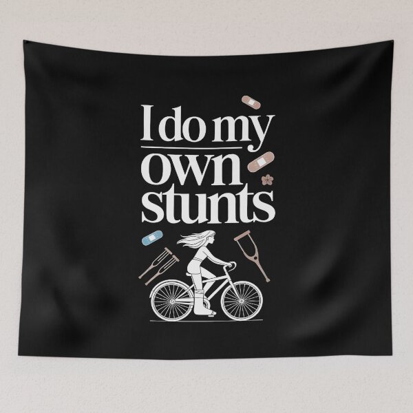 Item preview, I Do My Own Stunts T-Shirt Women Bicycle Accident Recovery Humor designed and sold by Redgiant87x.