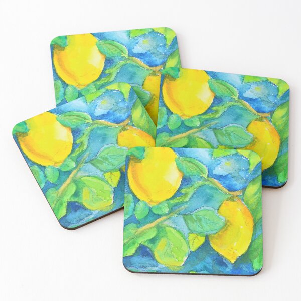 Item preview, Amalfi Lemons Watercolor Painting designed and sold by Camille Woodward.