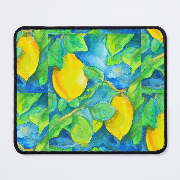 Item preview, Amalfi Lemons Watercolor Painting designed and sold by Camille Woodward.
