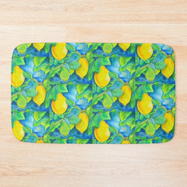 Item preview, Amalfi Lemons Watercolor Painting designed and sold by Camille Woodward.