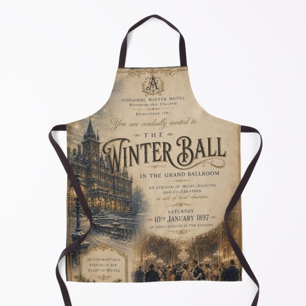Item preview, Ashcombe Winter Hotel – Victorian Winter Ball Invitation designed and sold by GildedPagesCo.