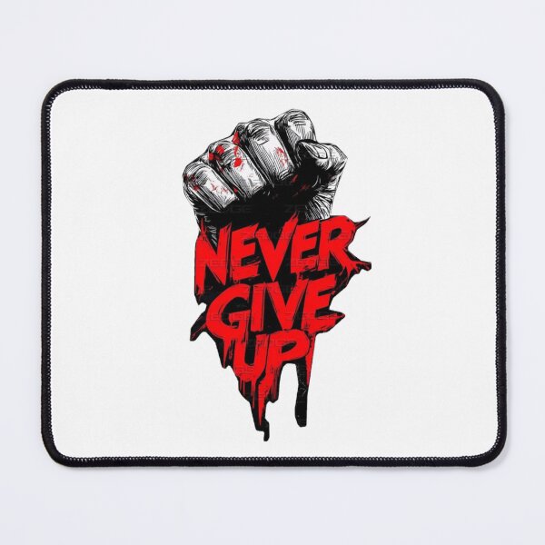 Item preview, Never Give Up Clenched Fist - Hardcore Gym Motivation designed and sold by gokhanuzen.