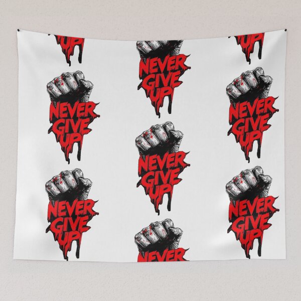 Item preview, Never Give Up Clenched Fist - Hardcore Gym Motivation designed and sold by gokhanuzen.