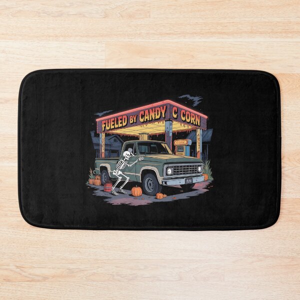 Item preview, Fueled By Candy Corn Skeleton Halloween Truck Design designed and sold by Raw Tigers.