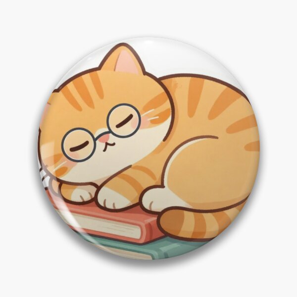 Item preview, Cozy Bookworm Cat Sticker designed and sold by Bhairavi92.