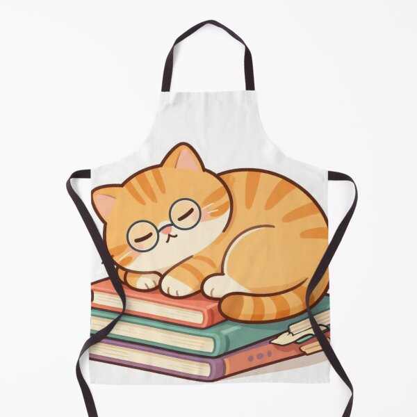 Item preview, Cozy Bookworm Cat Sticker designed and sold by Bhairavi92.
