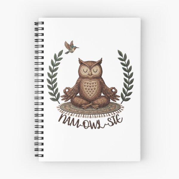 Item preview, Nam-Owl-Ste: Meditating Yoga Owl designed and sold by orioleoutdoor.