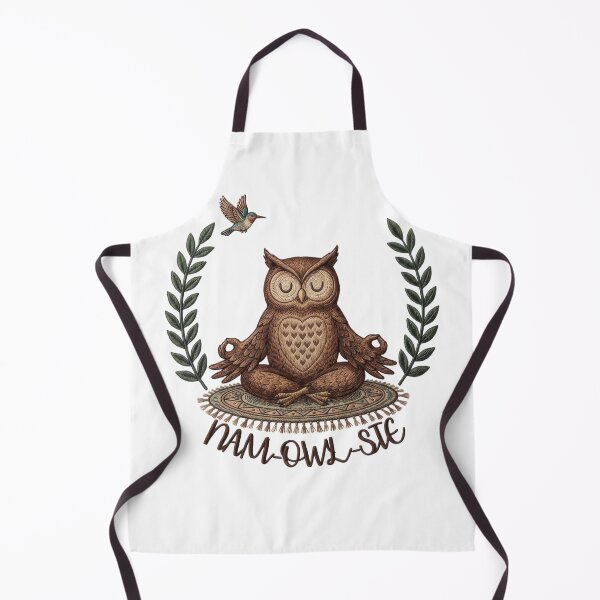 Item preview, Nam-Owl-Ste: Meditating Yoga Owl designed and sold by orioleoutdoor.