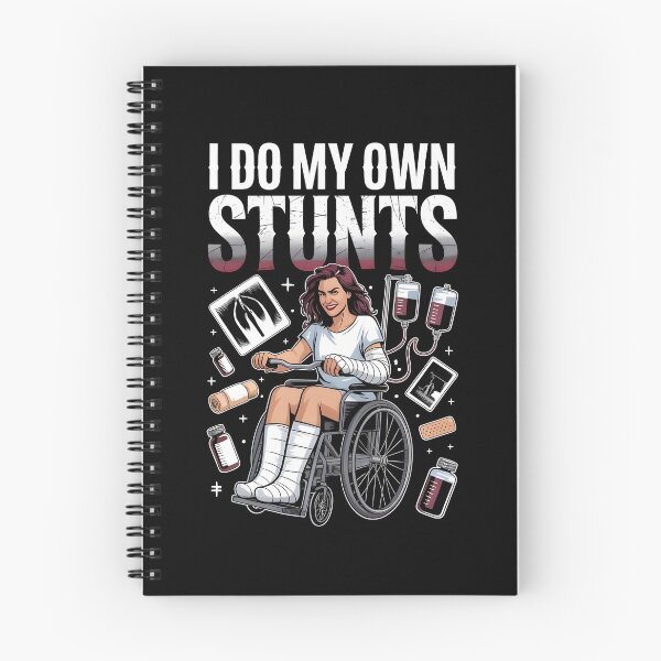 Item preview, I Do My Own Stunts T-Shirt Women Sarcastic Recovery Apparel for Injured Women designed and sold by Redgiant87x.