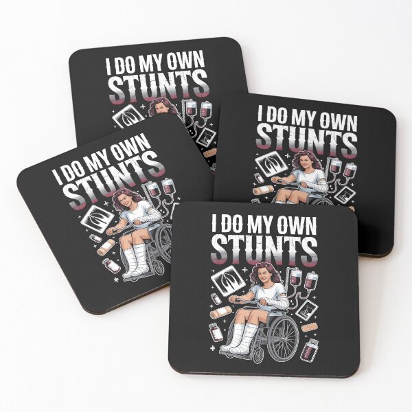 Item preview, I Do My Own Stunts T-Shirt Women Sarcastic Recovery Apparel for Injured Women designed and sold by Redgiant87x.
