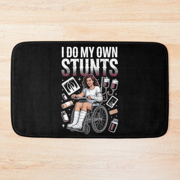 Item preview, I Do My Own Stunts T-Shirt Women Sarcastic Recovery Apparel for Injured Women designed and sold by Redgiant87x.