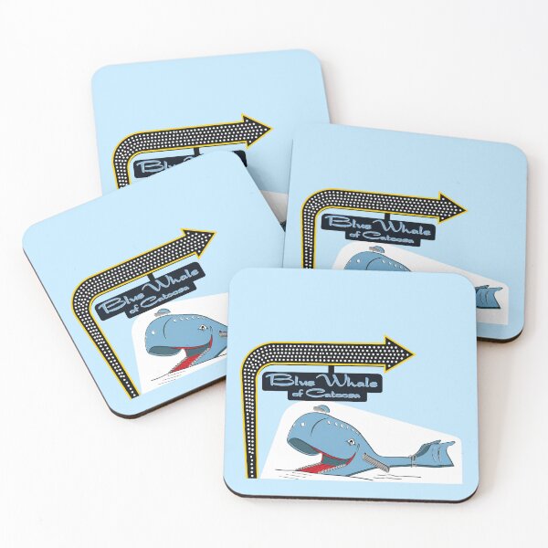 Item preview, Blue Whale of Catoosa Route 66 Retro Design | Vintage Oklahoma Roadside Attraction Art | Americana Travel Graphic designed and sold by SimplyJasper.