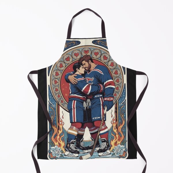 Item preview, Passionate Teammates Embrace – Hockey Love designed and sold by ZhivanCrimson.