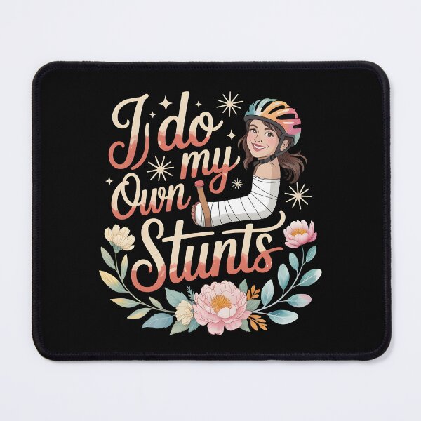Item preview, I Do My Own Stunts T-Shirt Women Recovery Humor for Broken Bone Survivors designed and sold by Redgiant87x.