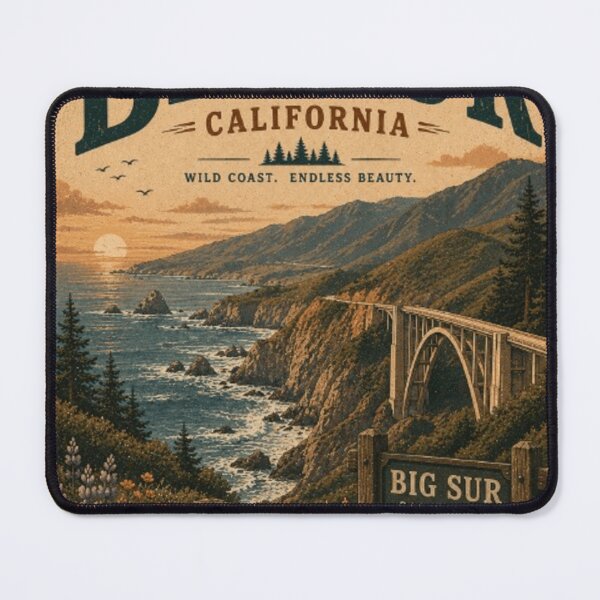 Item preview, Big Sur California - Shirt, Sweatshirt, Long-Sleeve, Sticker designed and sold by projectbadass.