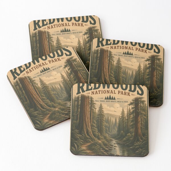 Item preview, Redwoods National Park Apparel - Vintage Shirts, Sweatshirt, Long-Sleeve, Stickers designed and sold by projectbadass.