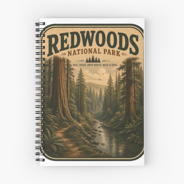 Item preview, Redwoods National Park Apparel - Vintage Shirts, Sweatshirt, Long-Sleeve, Stickers designed and sold by projectbadass.