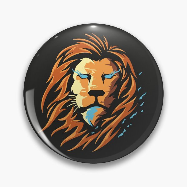 Item preview, Lion with Flowing Mane – Majestic Wild King Design designed and sold by MerlinWear.