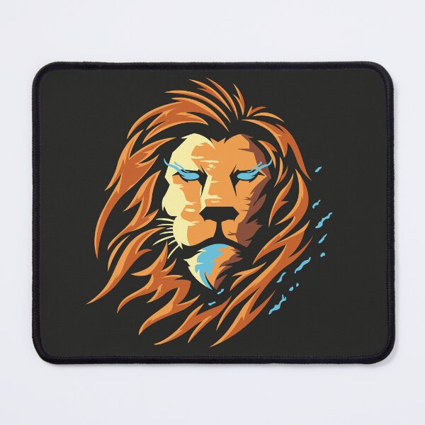 Item preview, Lion with Flowing Mane – Majestic Wild King Design designed and sold by MerlinWear.