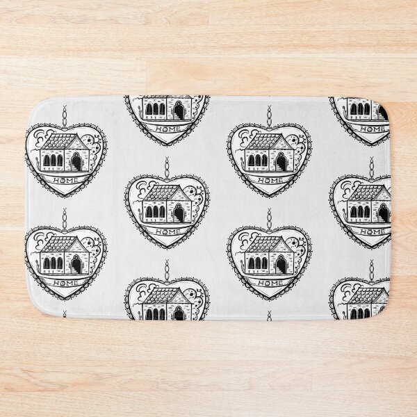 Item preview, Home Tattoo Heart "Chocolate House" - Minimalist Illustration designed and sold by LamichArt.