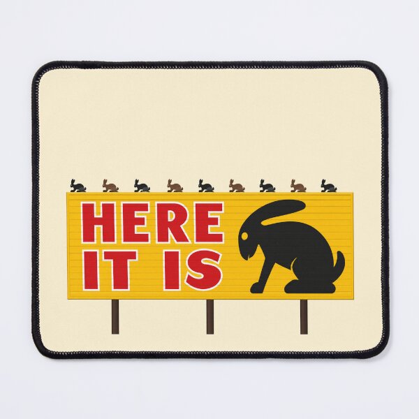 Item preview, Here It Is Route 66 Rabbit Billboard | Retro Roadside Americana Design | Vintage Oklahoma Travel Art designed and sold by SimplyJasper.