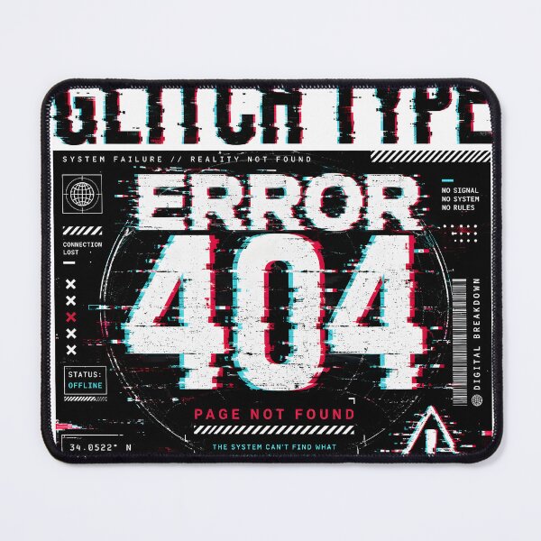 Item preview, Glitch Type Error 404 Cyberpunk Design designed and sold by R-B-Colors.