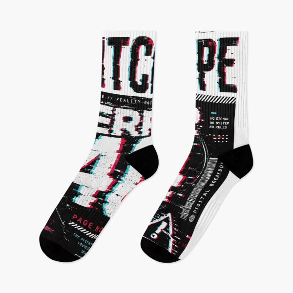 Item preview, Glitch Type Error 404 Cyberpunk Design designed and sold by R-B-Colors.