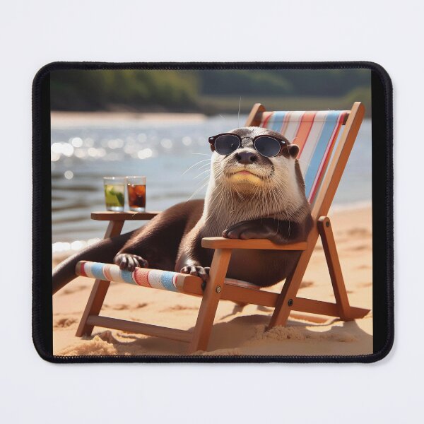 Item preview, Chillin' Otter – Relaxed Beach Vibes designed and sold by SouthWestGraphics.