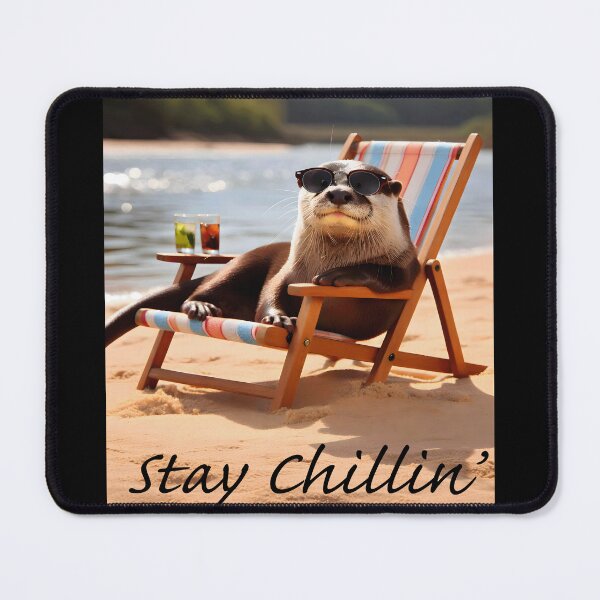 Item preview, Stay Chillin’ Otter – Cute Relaxing Beach Vibes Animal Design designed and sold by SouthWestGraphics.