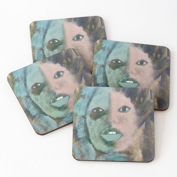 Item preview, Mulatto – Abstract Mixed-Race Portrait Print  designed and sold by Foster Studio Art.