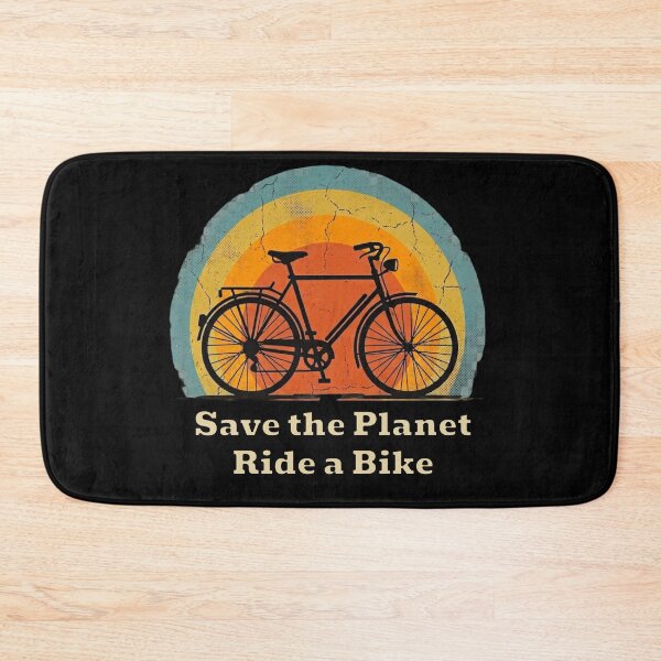 Item preview, Save The Planet Ride A Bike Retro Sunset Vintage Bicycle Eco Cycling Shirt designed and sold by MartBook.