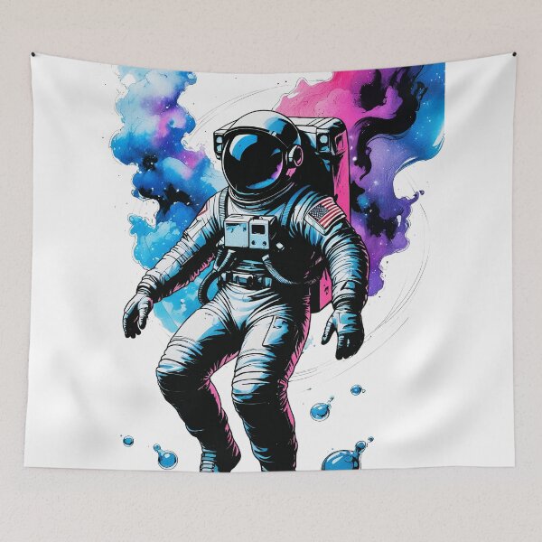 Item preview, Abstract Cosmic Astronaut Vector designed and sold by Dhenin Studio.