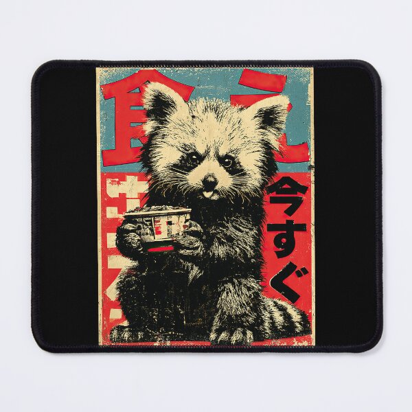 Item preview, Japanese Red Panda – “TABERO” Cute Retro Propaganda Design – Vintage Style designed and sold by obstinator.