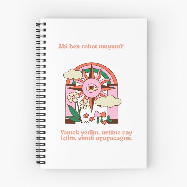 Item preview, Abi Ben Robot Muyum? - Funny Turkish Quote Retro Sun Art designed and sold by Irem-Gallery.