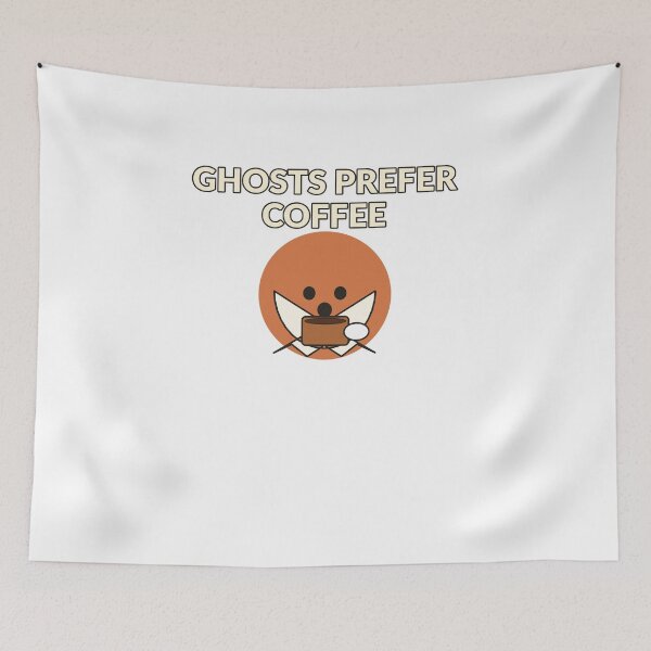 Item preview, Ghosts Prefer Coffee - Cute Spooky Coffee Design designed and sold by Cozy Oddities Studio.
