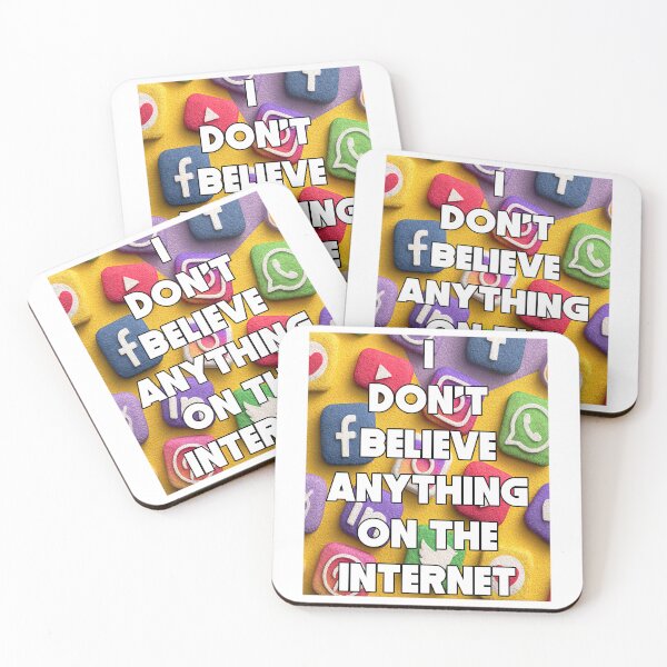 Item preview, I Don’t Believe Anything on the Internet | Cynical Social Media Dystopia Design designed and sold by Ignorant-Artist.