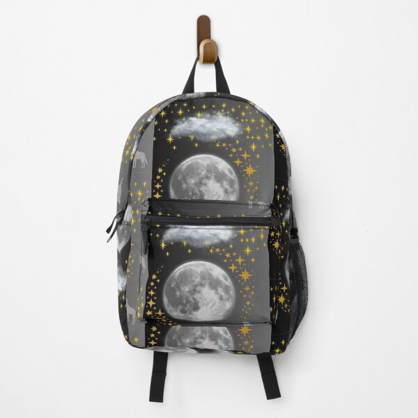 Item preview, Moonlit Wolf & Golden Stars Aesthetic | Celestial Night Sky Design designed and sold by Sparklers-123.