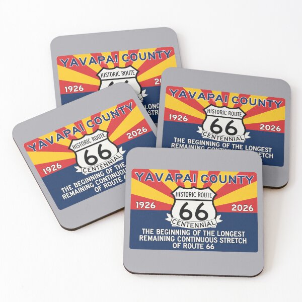 Item preview, Yavapai County Route 66 Centennial Design | Arizona Historic Route 66 Retro Travel Art | Americana Roadtrip Graphic designed and sold by SimplyJasper.