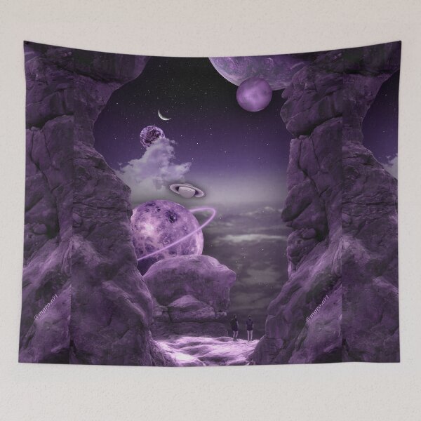 Item preview, Hiking in space. Purple designed and sold by mgro-art.