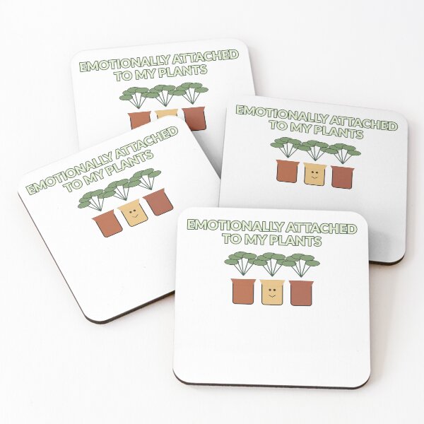 Item preview, Emotionally Attached to My Plants - Cute Plant Lover Design designed and sold by Cozy Oddities Studio.
