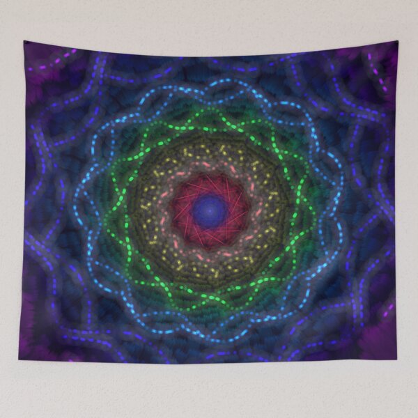 Item preview, Neon Mandala Fractal designed and sold by EsmArtUniverse.