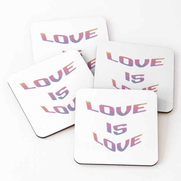 Item preview, Love Is Love Retro Pride Typography – LGBTQ+ Rainbow Gradient Design designed and sold by The Sandy Design Store.