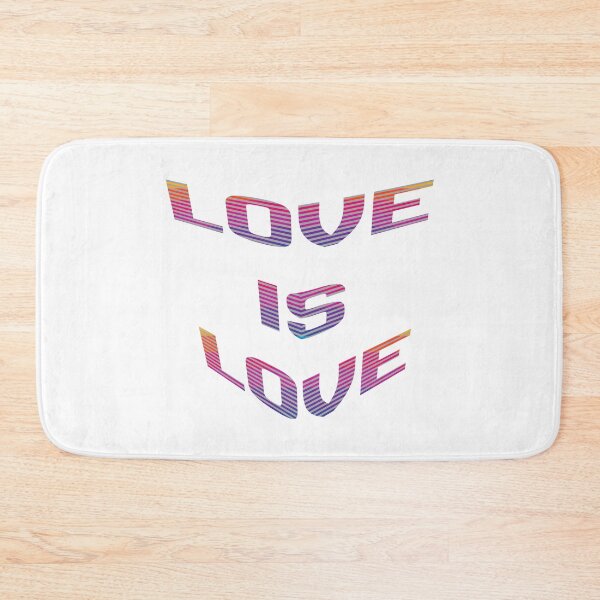 Item preview, Love Is Love Retro Pride Typography – LGBTQ+ Rainbow Gradient Design designed and sold by The Sandy Design Store.