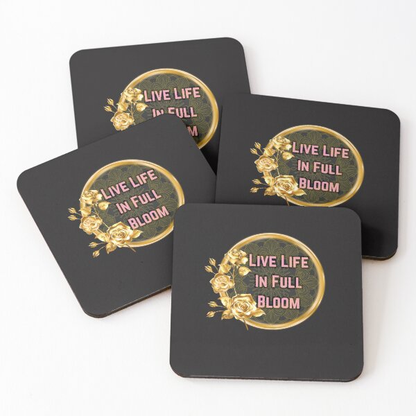 Item preview, Live Life In Full Bloom -Floral Motivational Quote Aesthetic Design  designed and sold by Palette-Vibes.