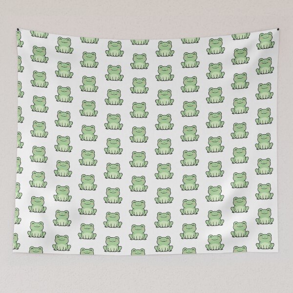 Item preview, Happy Little Frog Kawaii Animal Illustration designed and sold by Osmose-Studio ⭐⭐⭐⭐⭐.