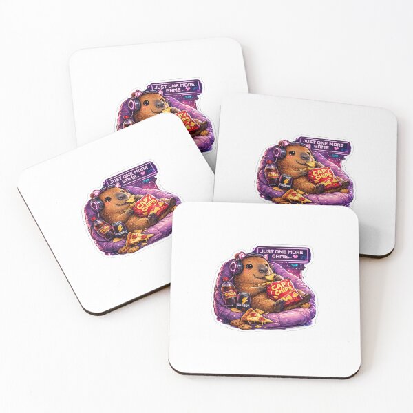 Item preview, Kawaii Capybara Gaming Cartoon Design designed and sold by Aramdesing.