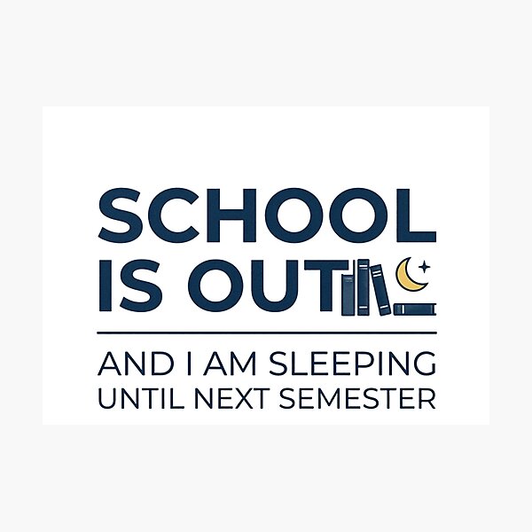 Item preview, Funny End Of School Year - Sleeping Until Next Semester designed and sold by taha963.