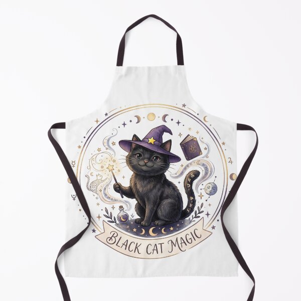 Item preview, Cute Black Cat Magic - Mystical Witchy Kitten designed and sold by Spiritualwall.